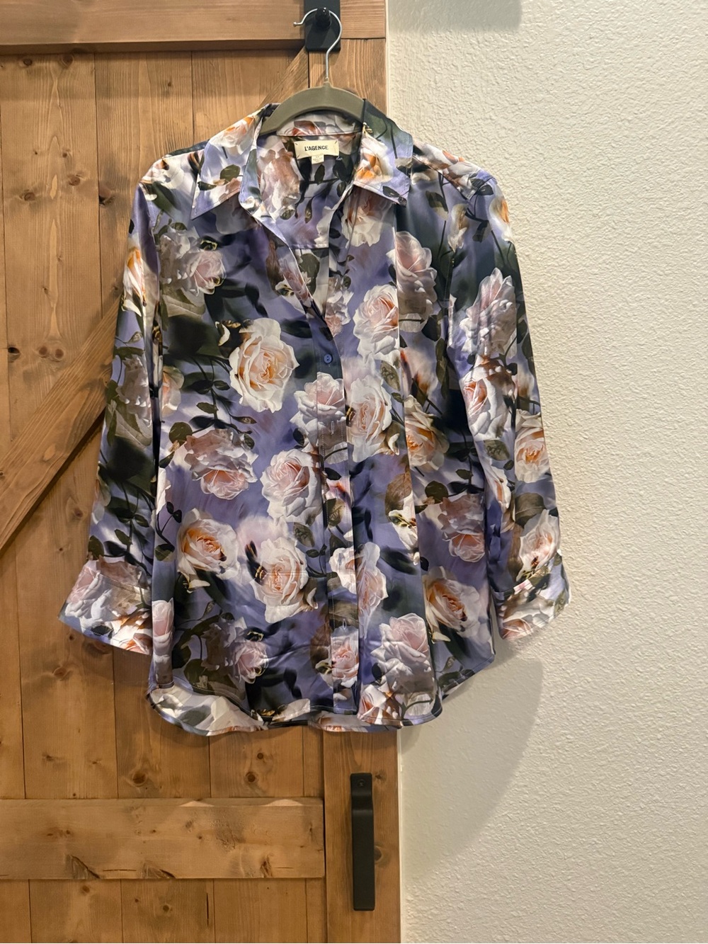 L’Agence Silk Floral Dani blouse